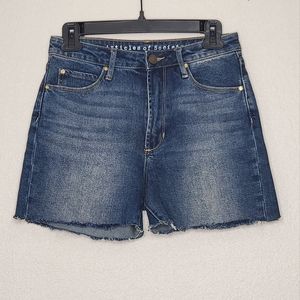 Articles of Society Dark Wash Denim Cutoff Shorts Size 25